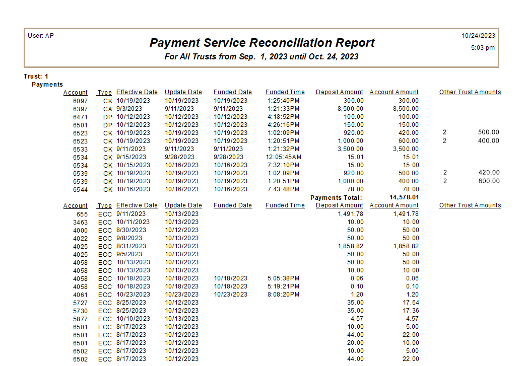 Enhanced Reconcilation Reporting RM